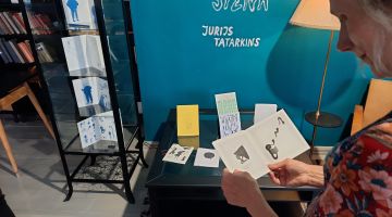 Jurija Tatarkina personālizstādes MĀKONIS UN ĶIEĢEĻU SIENA izstādes atklāšana