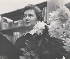 Bibliotēkas vadītāja Lidija Ozoliņa.