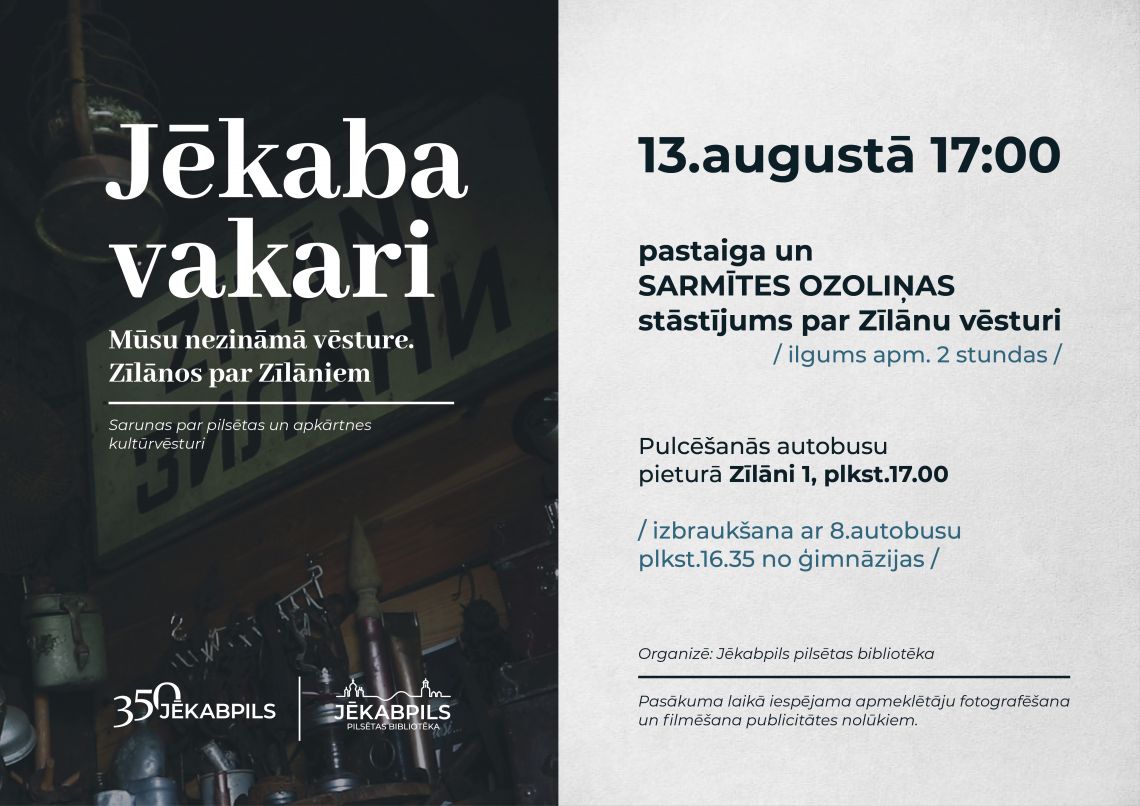 Jēkaba vakari. Mūsu nezināmā vēsture. Zīlānos par Zīlāniem 