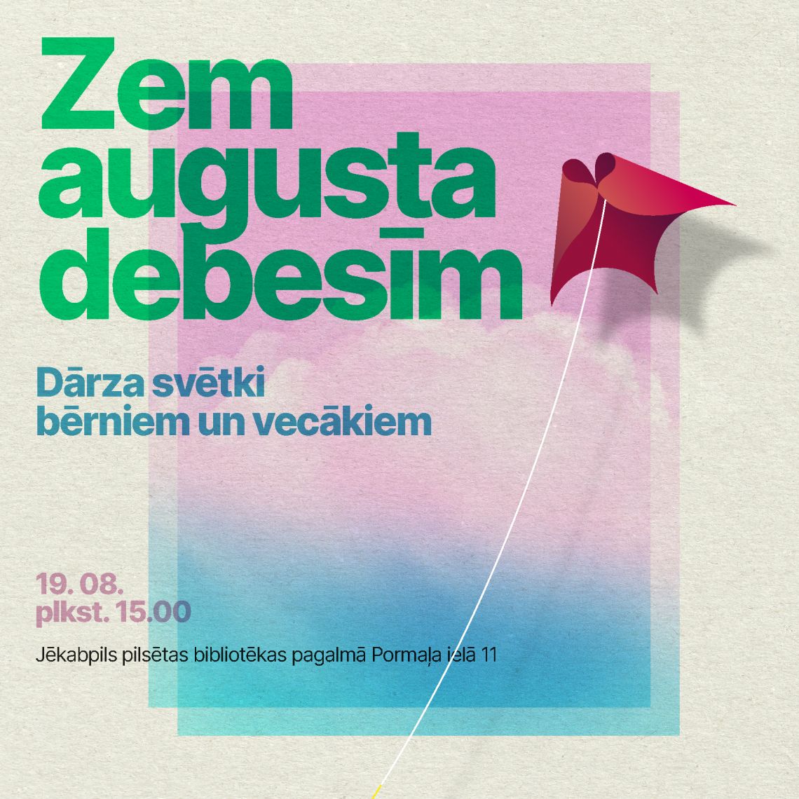 Dārza svētki bērniem un vecākiem “Zem augusta debesīm”