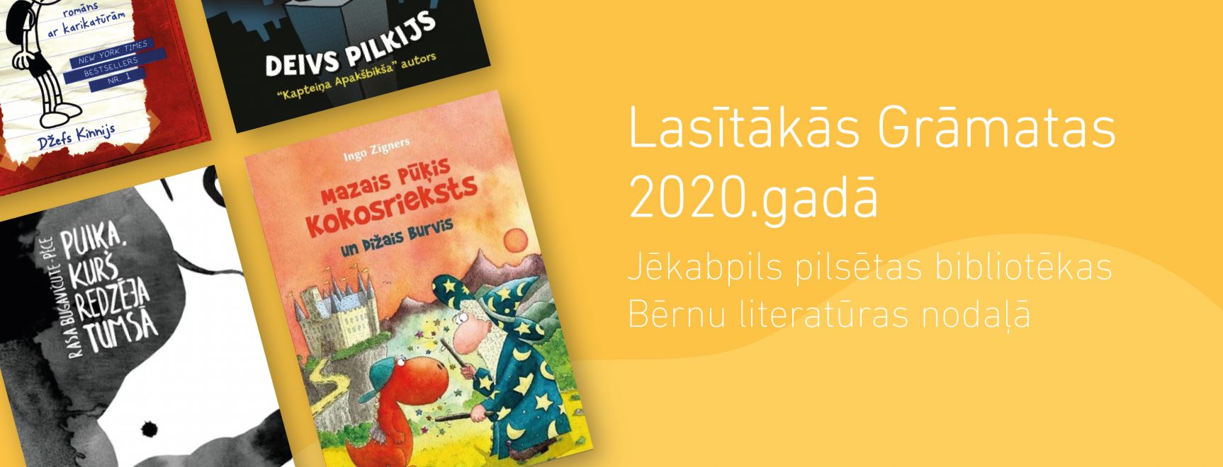 Lasītākās grāmatas 2020 gadā.  (Bērnu literatūras nodaļā)