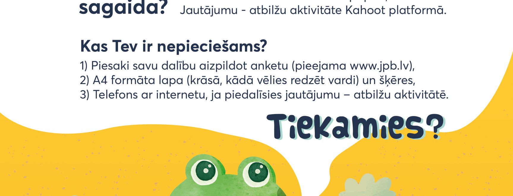 Tiešsaistes nodarbība “Ielec vasarā!”
