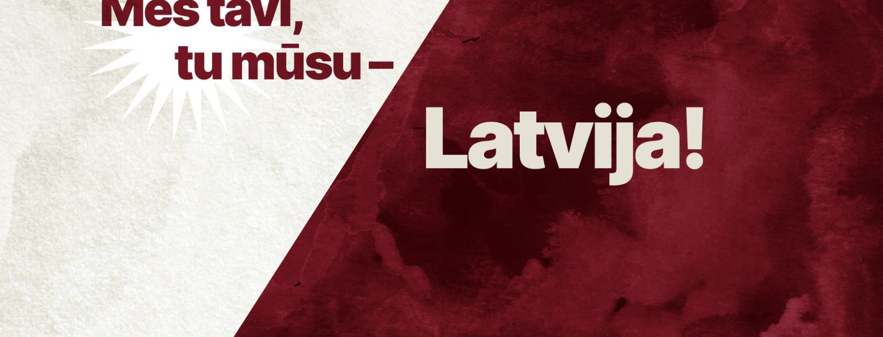 Viktorīna Kahoot platformā “Mēs tavi, tu mūsu - Latvija!”