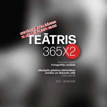 ROLANDA LAGUNA fotogrāfiju izstādes “TEĀTRIS 365 x 2” atklāšana
