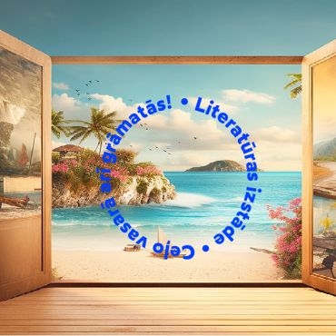 Literatūras izstāde “Ceļo vasarā arī grāmatās!”