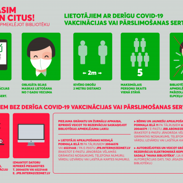 Bibliotēkas lietošanas noteikumi no 15.novembra