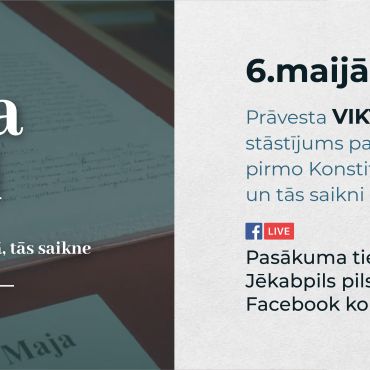 Jēkaba vakari. Nezināmā vēsture. “Pirmā konstitūcija Eiropā, tās saikne ar Latviju un Jēkabpili”