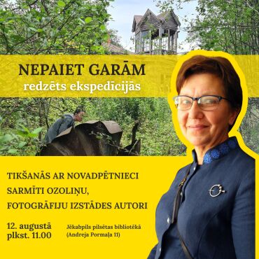 Tikšanās ar  Sarmīti Ozoliņu, fotogrāfiju izstādes “Nepaiet garām. Redzēts ekspedīcijās” autori